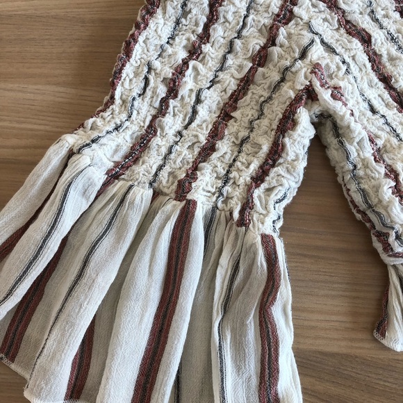 Free People striped off the shoulder crop - Picture 4 of 6